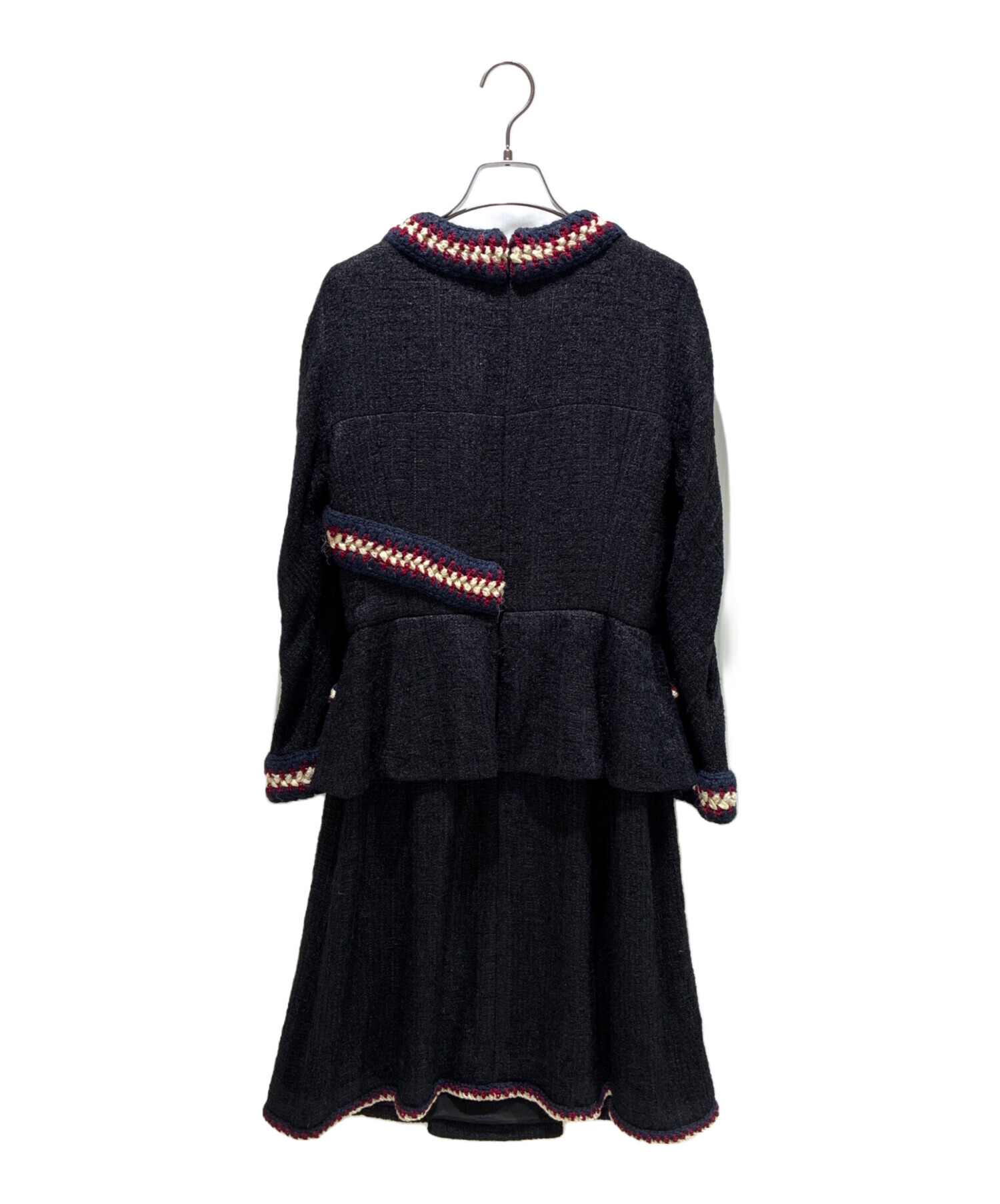 中古・古着通販】CHANEL (シャネル) ニット切替ツイードワンピース