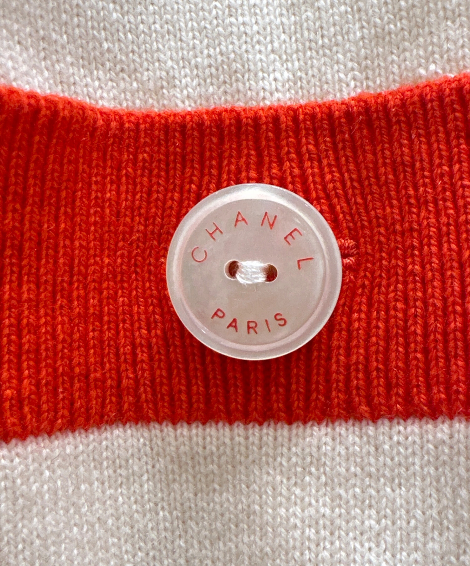 中古・古着通販】CHANEL (シャネル) カシミヤVネックニット オフ