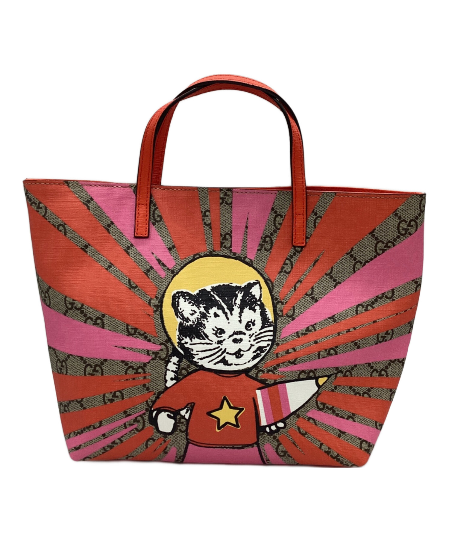 中古・古着通販】GUCCI (グッチ) GGスプリームハンドバッグ サイズ