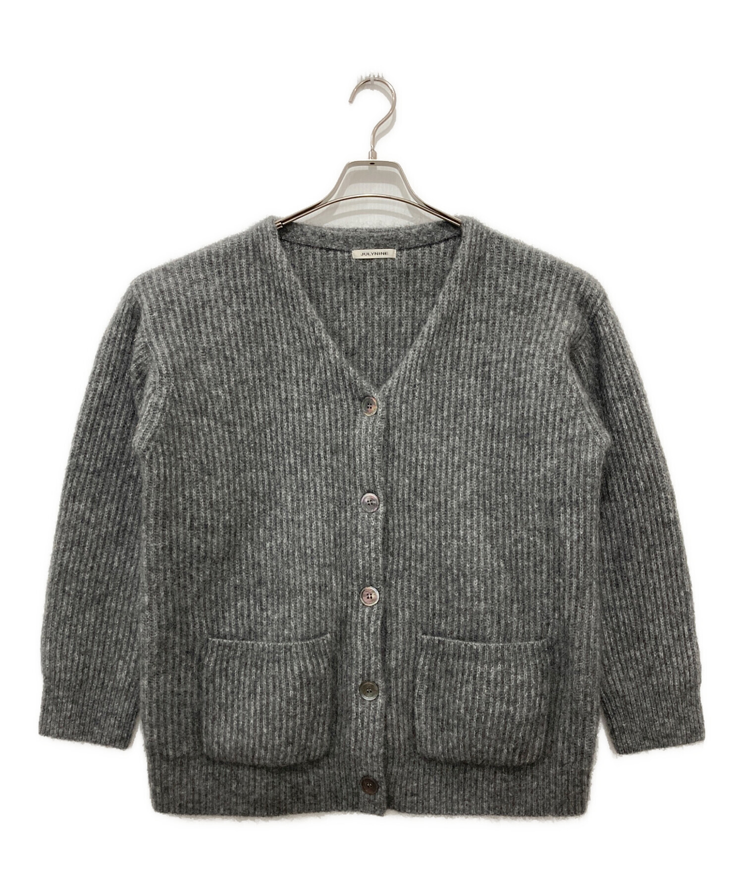 むつ⭐️JULY NINE モヘアニットカーディガン⭐️‼️お値下げ相談可‼️ 中古・古着通販】JULY NINE (ジュライナイン) モヘアニット