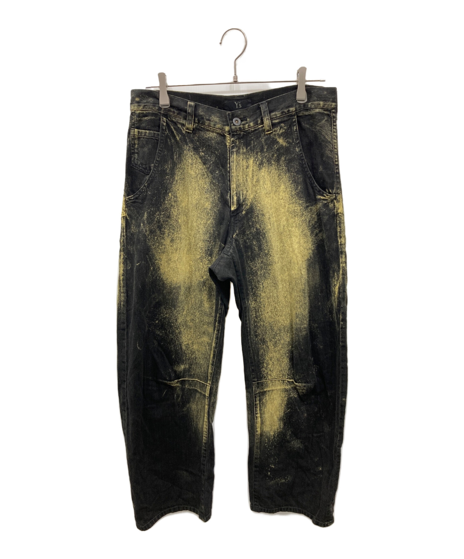 中古・古着通販】Y's (ワイズ) WIDE LEG GUSSETED DENIM PANTS