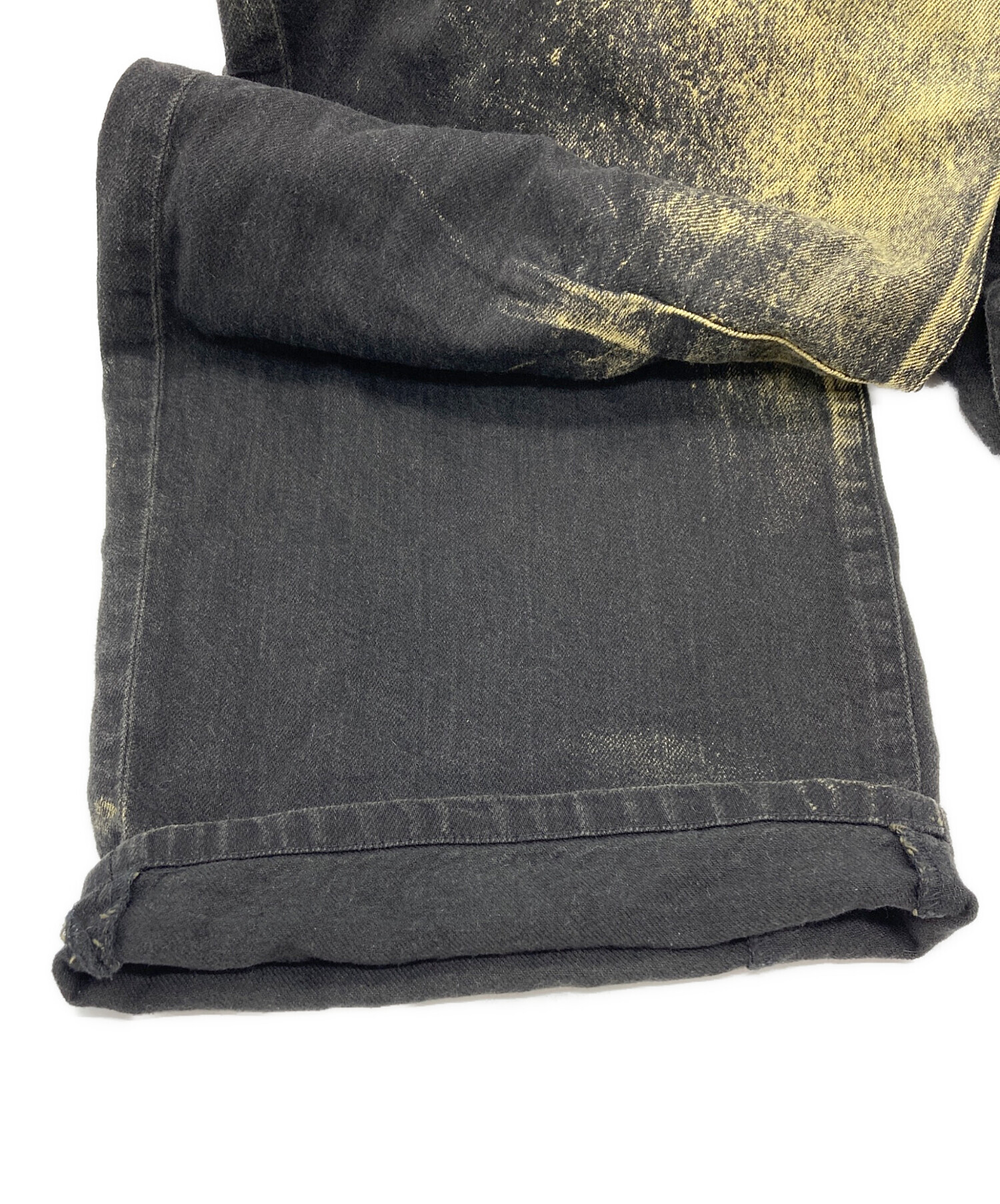 中古・古着通販】Y's (ワイズ) WIDE LEG GUSSETED DENIM PANTS