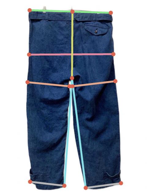 中古・古着通販】OUTIL (ウティ) PANTALON CHASSIGNOLLES インディゴ