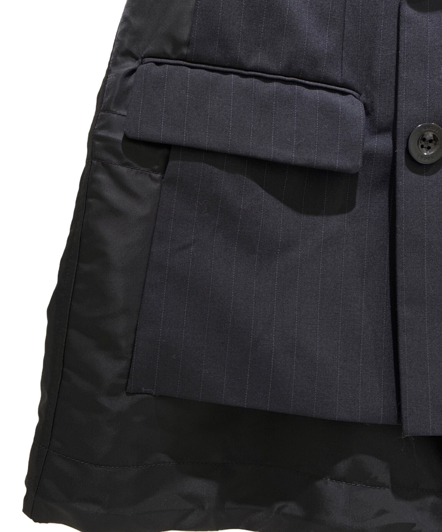 中古・古着通販】sacai (サカイ) チョークストライプベスト ネイビー