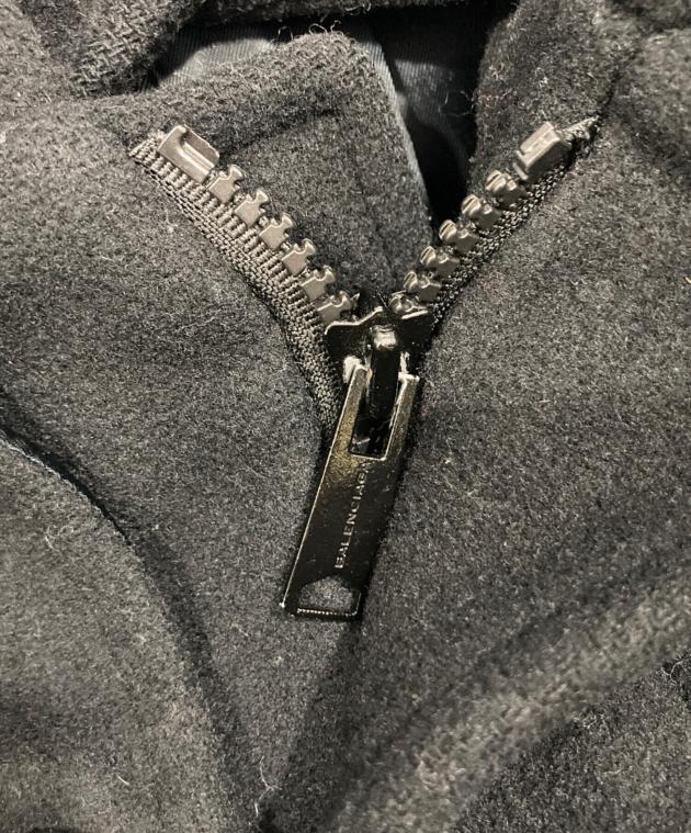中古・古着通販】BALENCIAGA (バレンシアガ) メルトンフーデッドコート