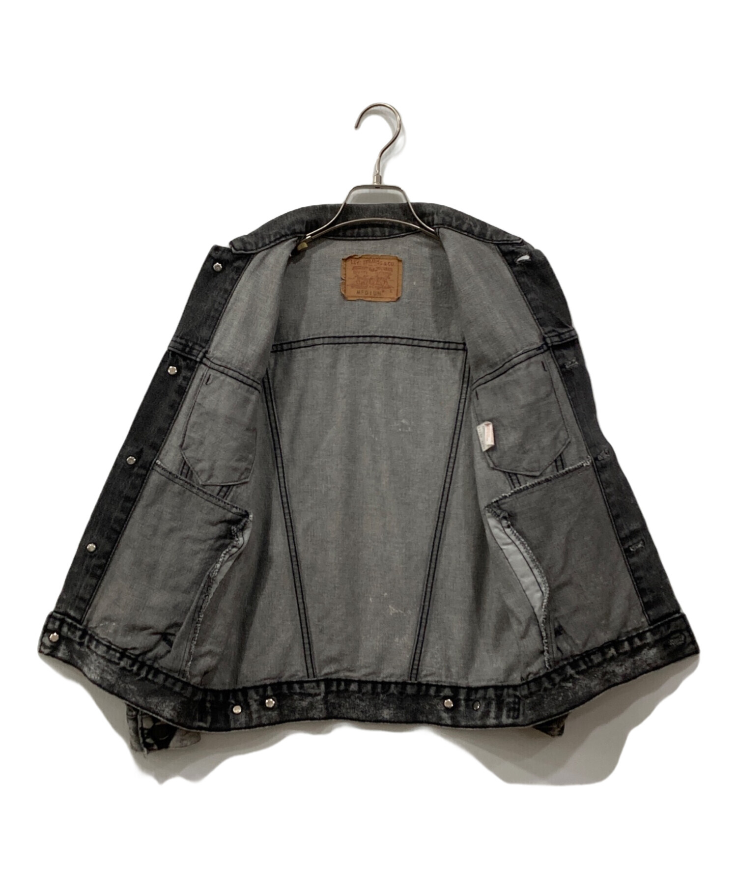 中古・古着通販】LEVI'S (リーバイス) ブラックデニムジャケット