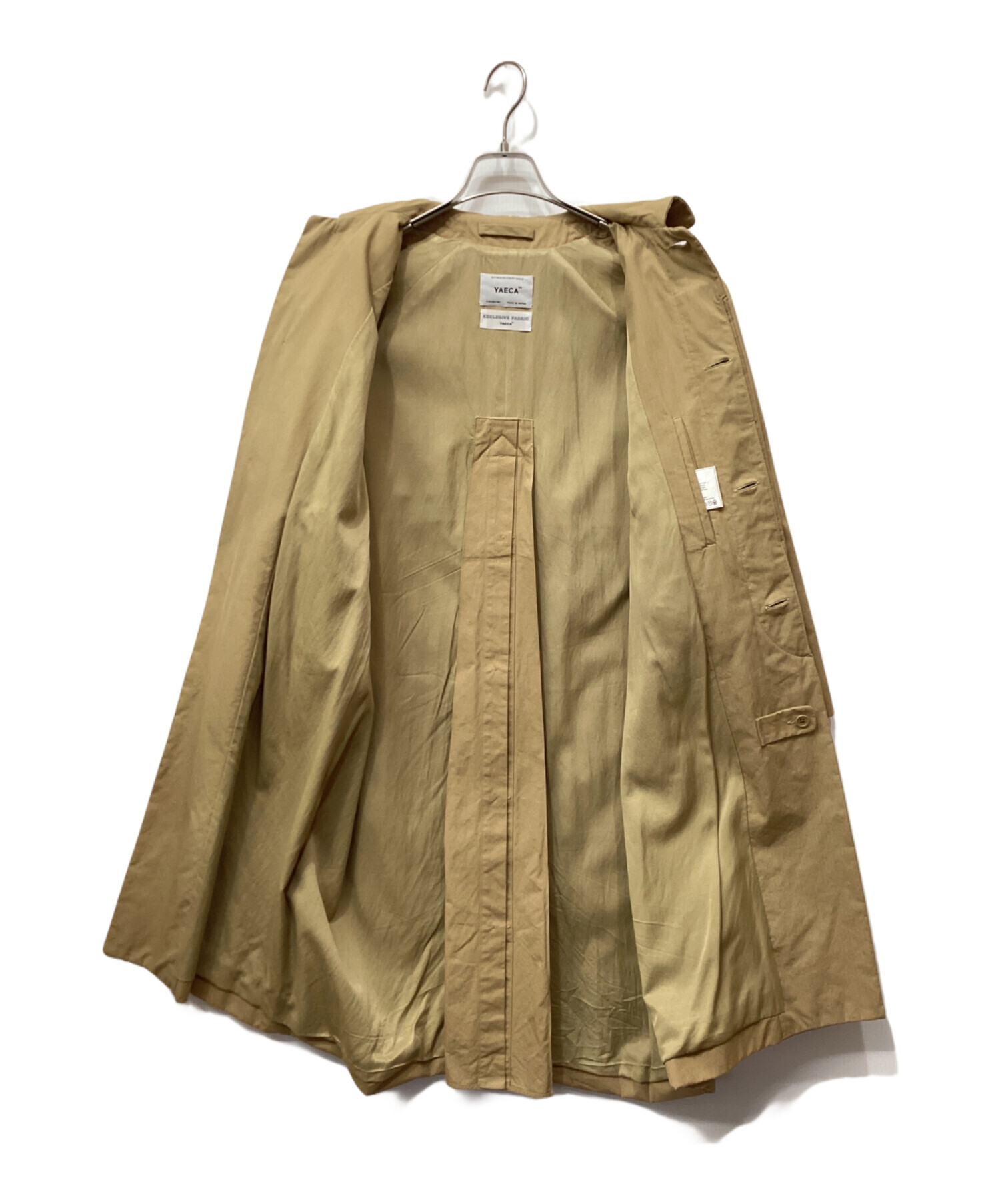 中古・古着通販】YAECA (ヤエカ) ステンカラーコート カーキ サイズ:S