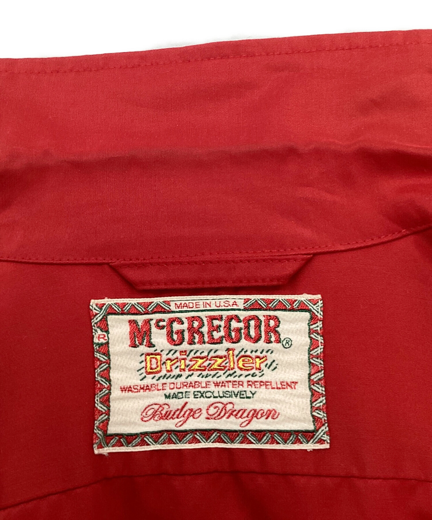 マックレガー ドリズラー 60s ブラック レッド vintage USA 名作がジャパンメイドに！】日本上陸60周年を記念したドリズラー