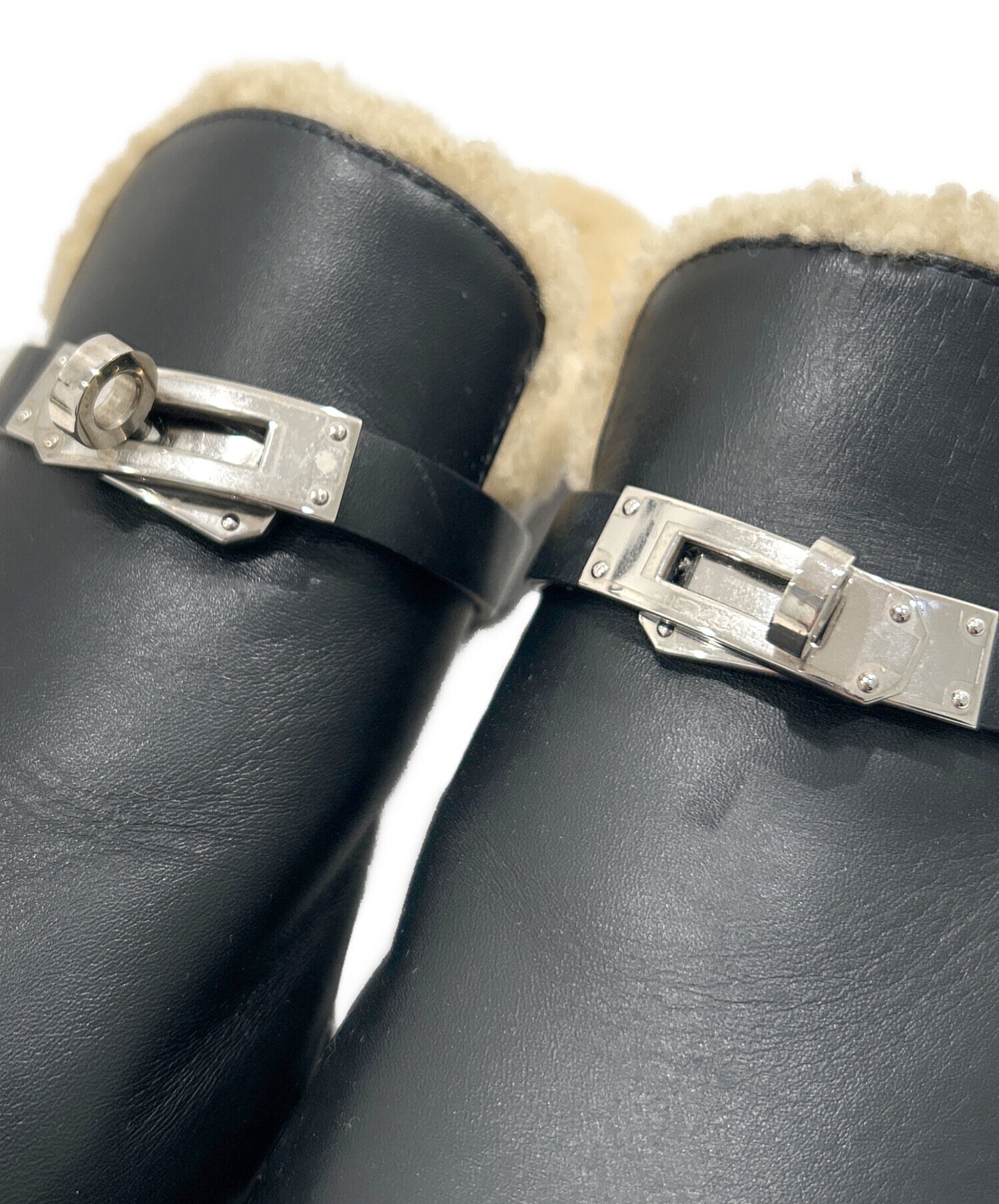 中古・古着通販】HERMES (エルメス) サボサンダル ブラック サイズ:37