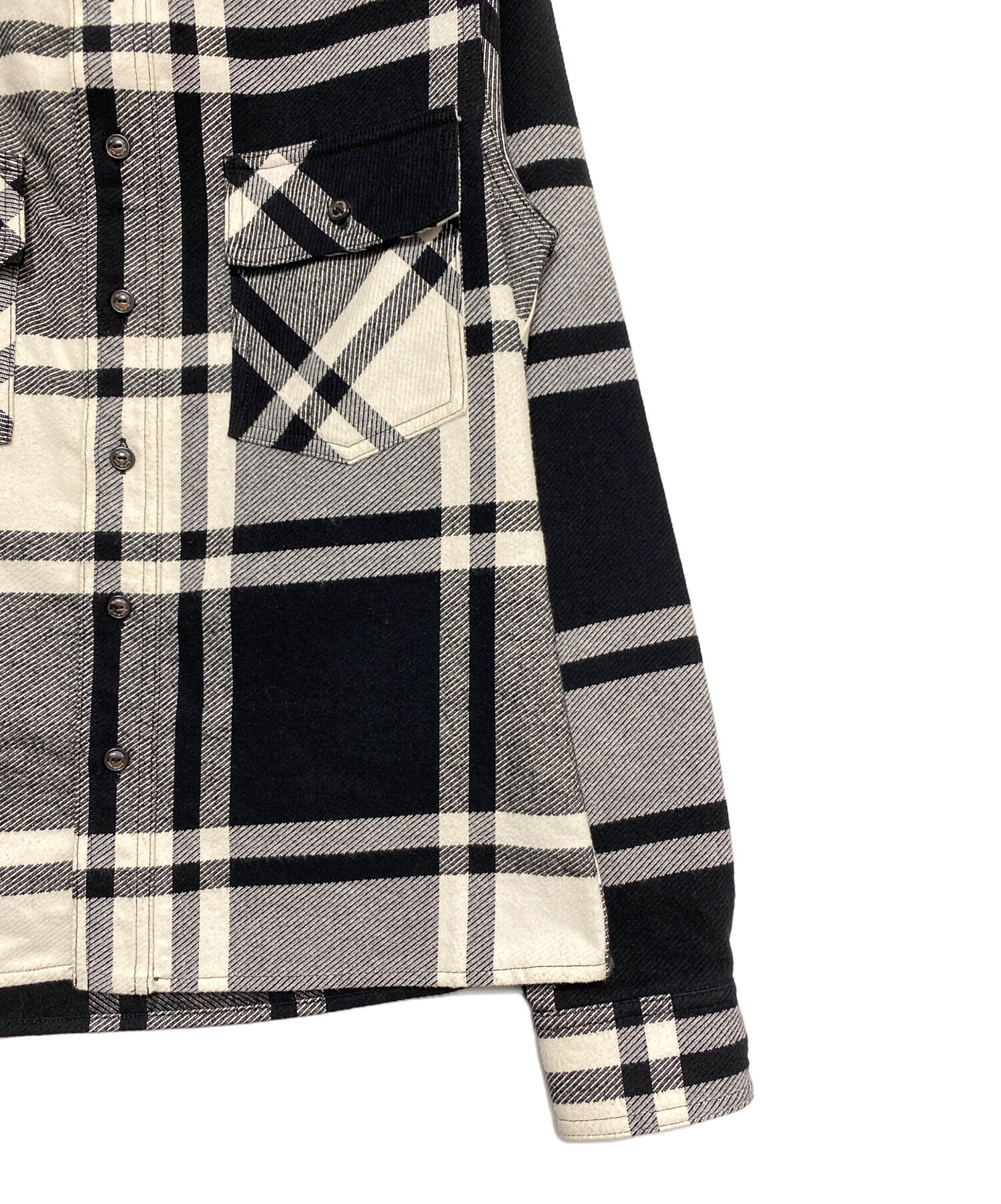 中古・古着通販】OFFWHITE (オフホワイト) STENCIL FLANNEL SHIRT