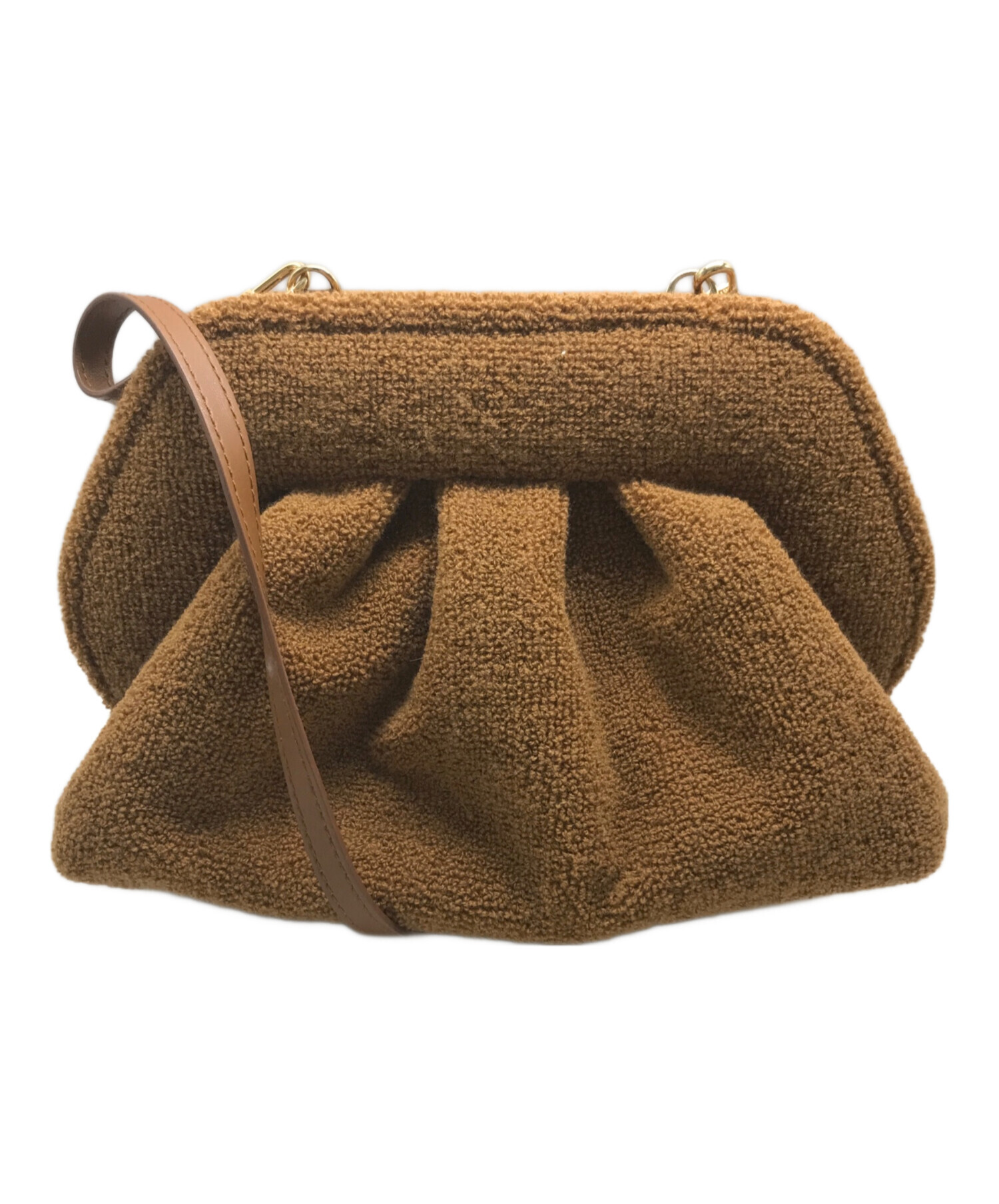 中古・古着通販】THEMOIRE (テモワール) CORAL CLUTCH バッグ ブラウン 