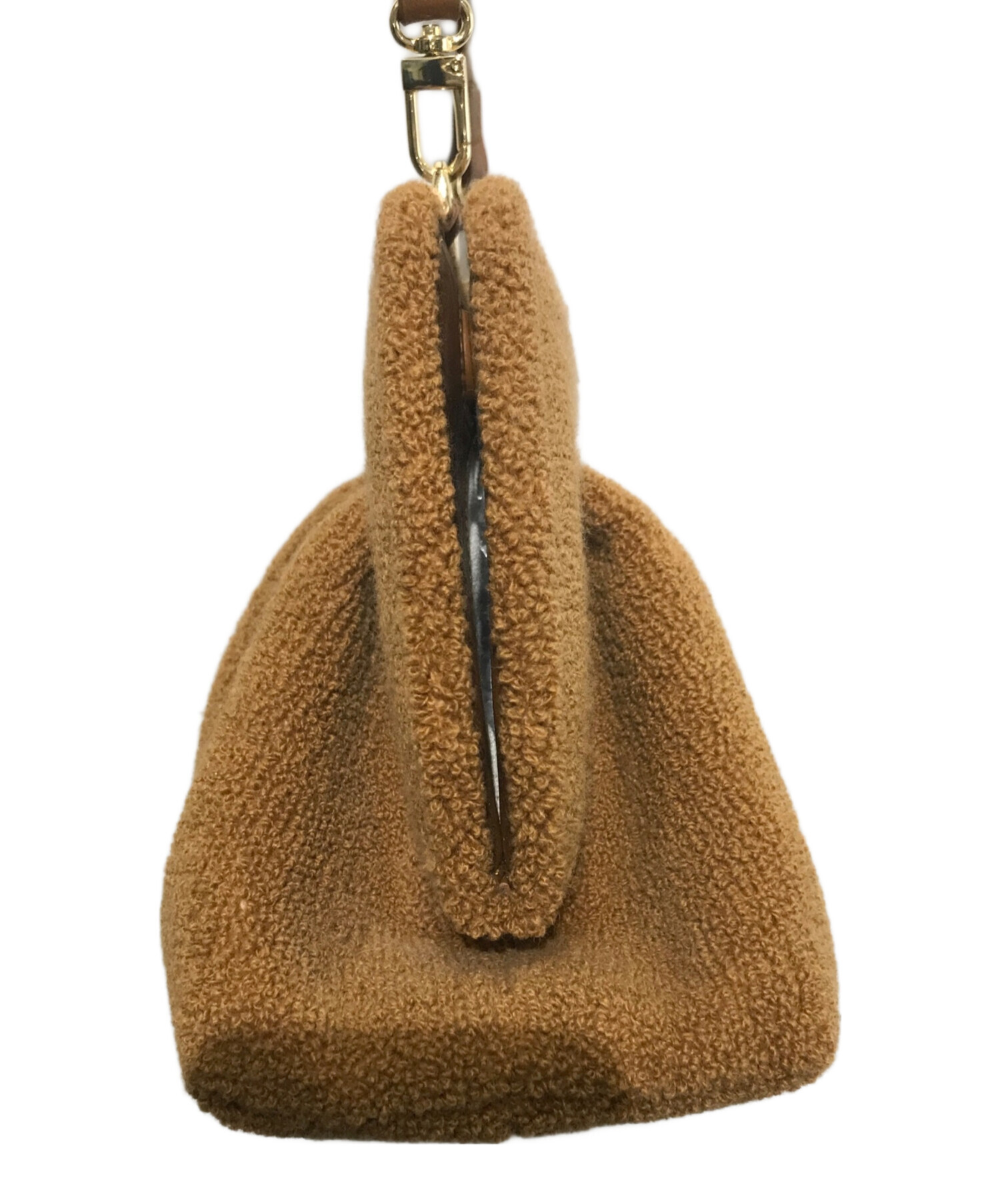 中古・古着通販】THEMOIRE (テモワール) CORAL CLUTCH バッグ ブラウン 