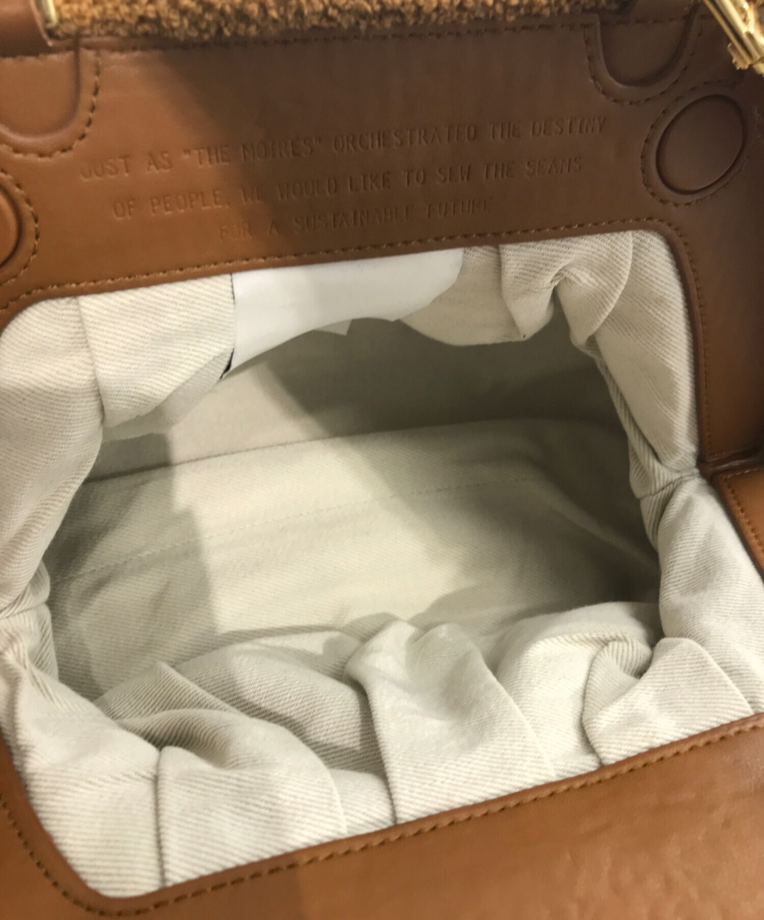 中古・古着通販】THEMOIRE (テモワール) CORAL CLUTCH バッグ ブラウン 