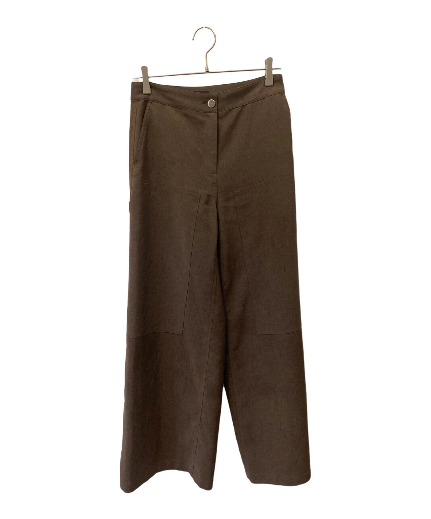 中古・古着通販】theory (セオリー) ワイドパンツ ブラウン｜ブランド