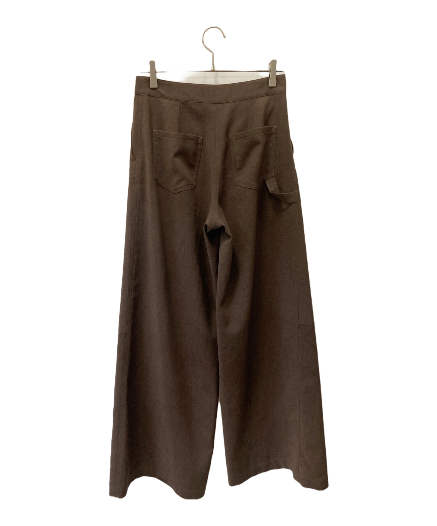 中古・古着通販】theory (セオリー) ワイドパンツ ブラウン｜ブランド
