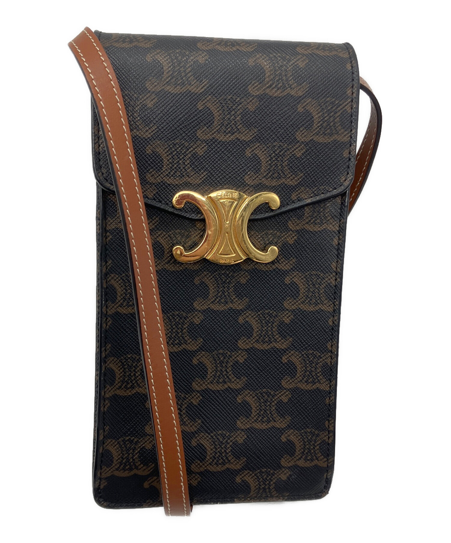 中古・古着通販】CELINE (セリーヌ) トリオンフ モバイルポーチ