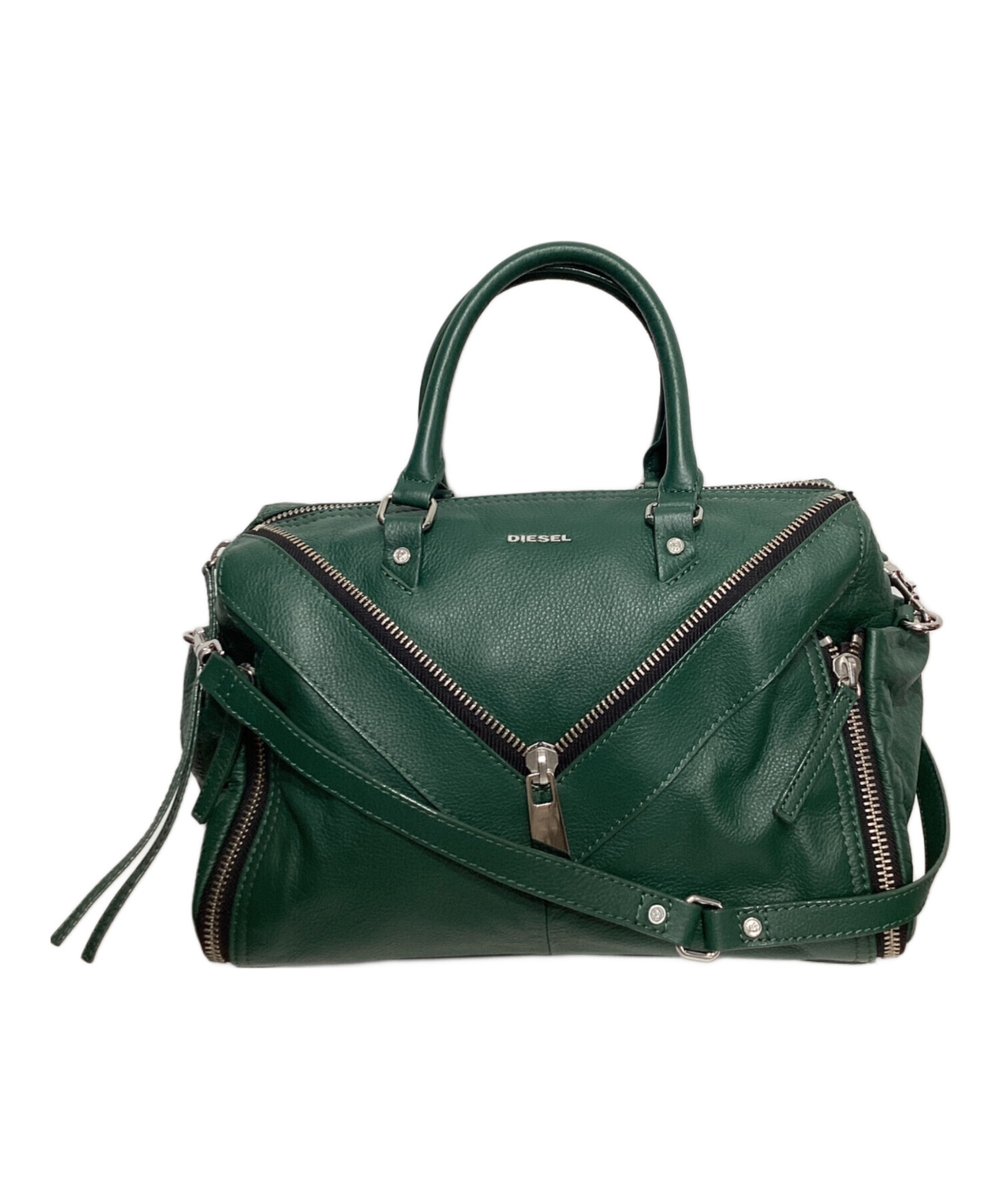 中古・古着通販】DIESEL (ディーゼル) 2WAYボストンバッグ グリーン 