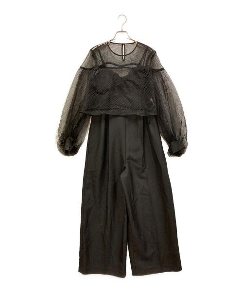 中古・古着通販】AMERI (アメリ) NET TULLE TOP LAYERED ROMPERS