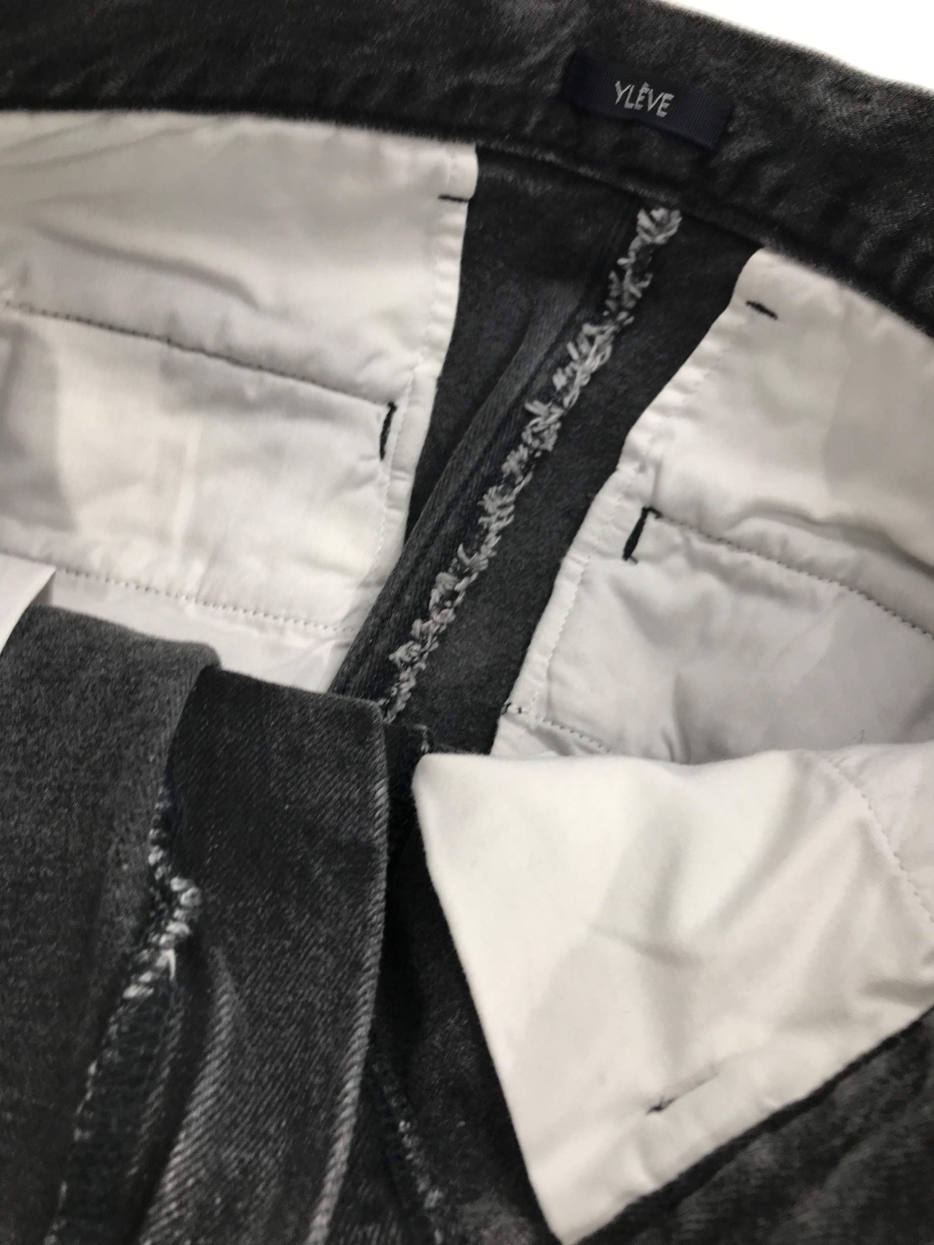 中古・古着通販】YLEVE (イレーヴ) 13.5oz DENIM TROUSERS FADE グレー 