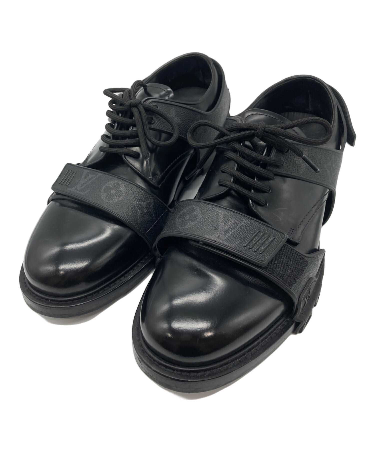 LOUIS VUITTON 黒ビジネスシューズ 5.5新品箱付き 中古・古着通販】LOUIS VUITTON (ルイ ヴィトン) LVダービー ハーネス