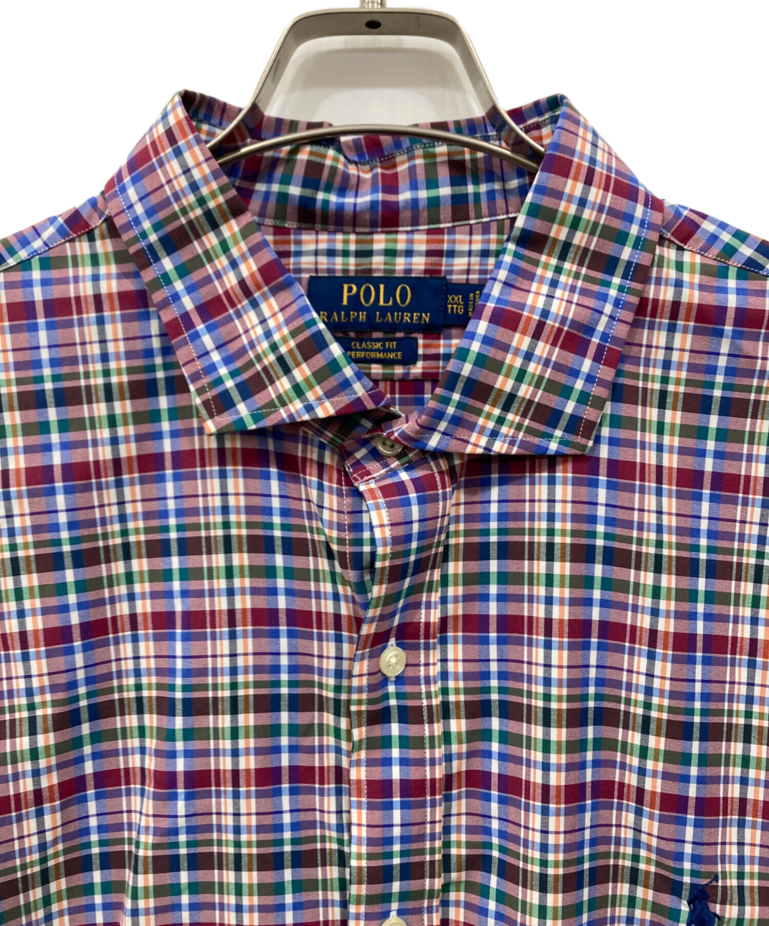 古着　ヴィンテージ チェックシャツ　ラルフローレン　ralph lauren Ralph Lauren ラルフローレン CLASSIC FIT ワンポイントロゴ刺繡