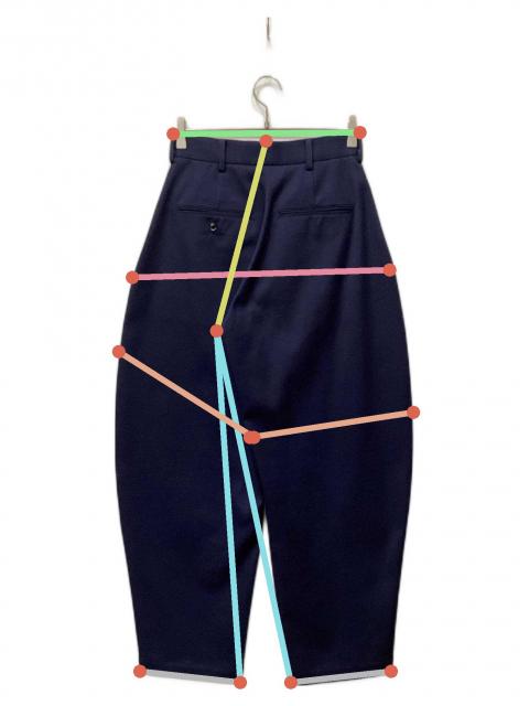 中古・古着通販】LOEFF (ロエフ) ダブルクロス ボンタントラウザー