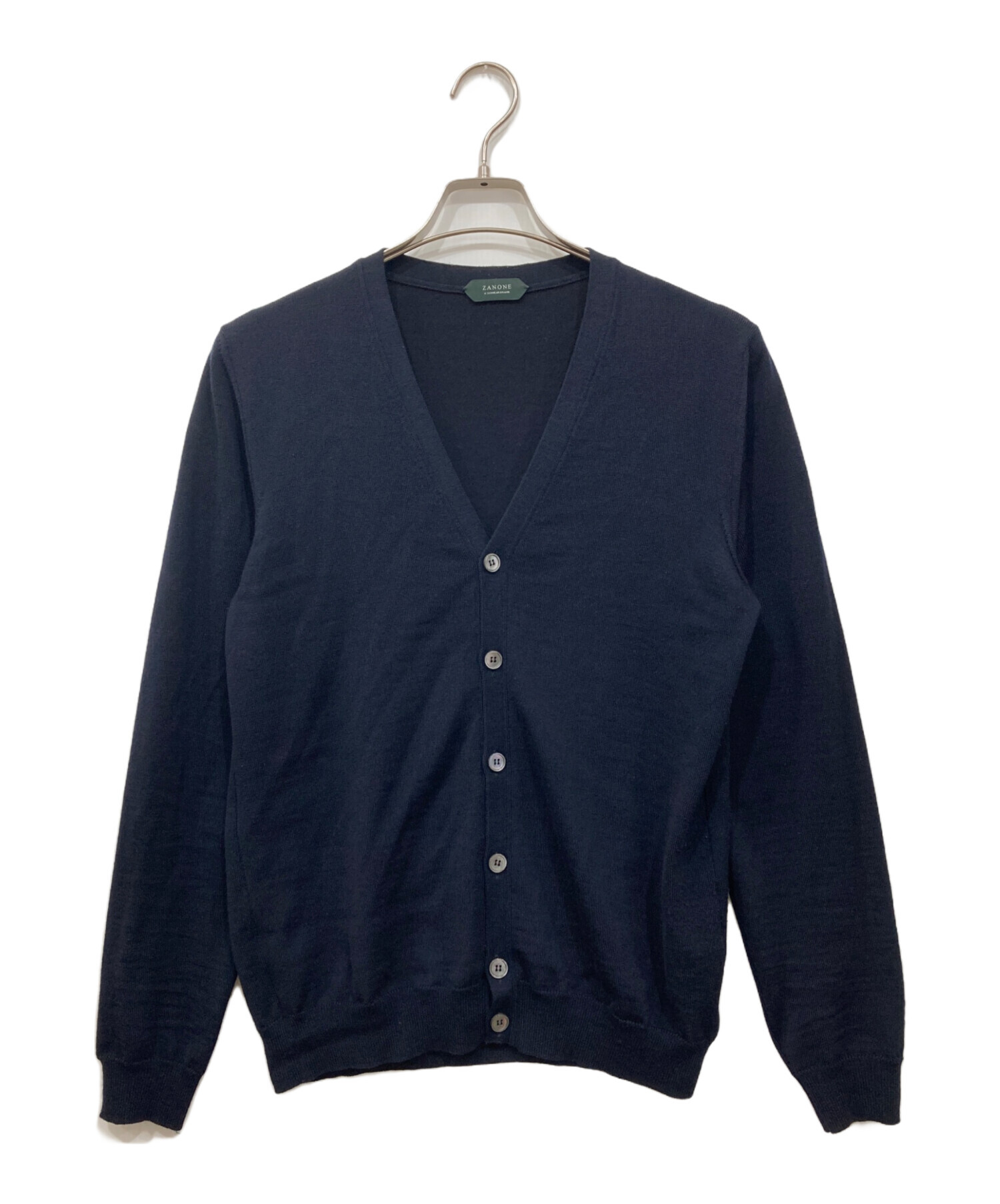中古・古着通販】Zanone (ザノーネ) ウールカーディガン ネイビー