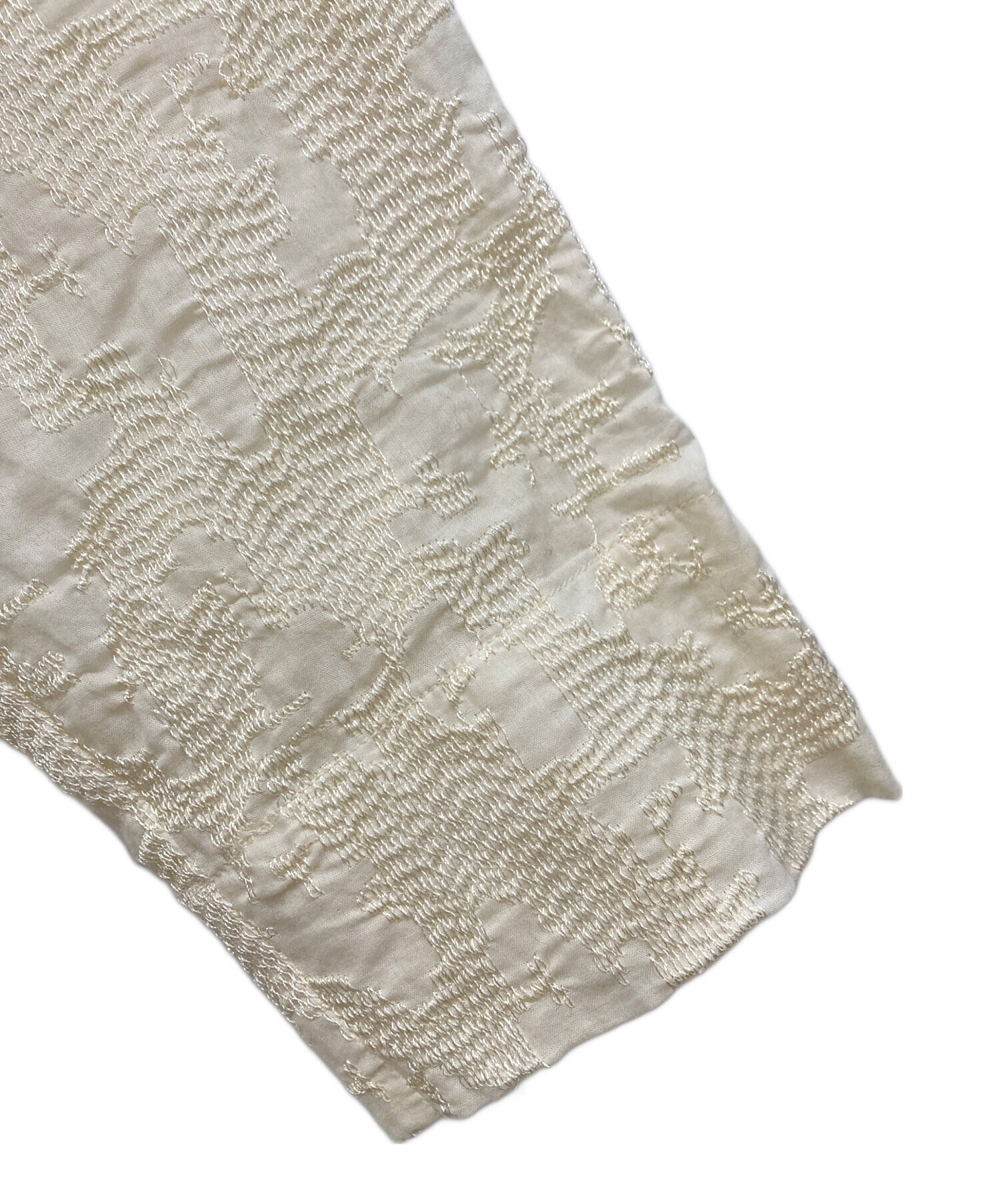 中古・古着通販】AMERI (アメリ) 2WAY EMBROIDERY RUFFLE BLOUSE