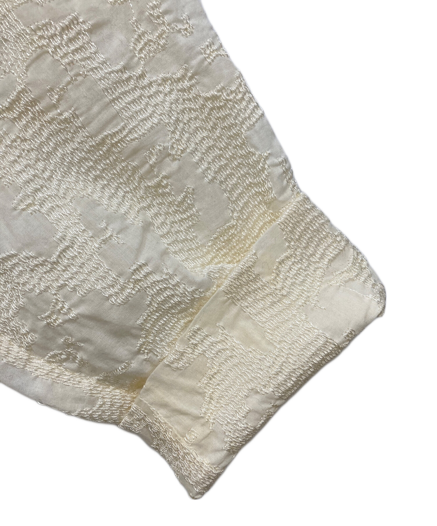 中古・古着通販】AMERI (アメリ) 2WAY EMBROIDERY RUFFLE BLOUSE