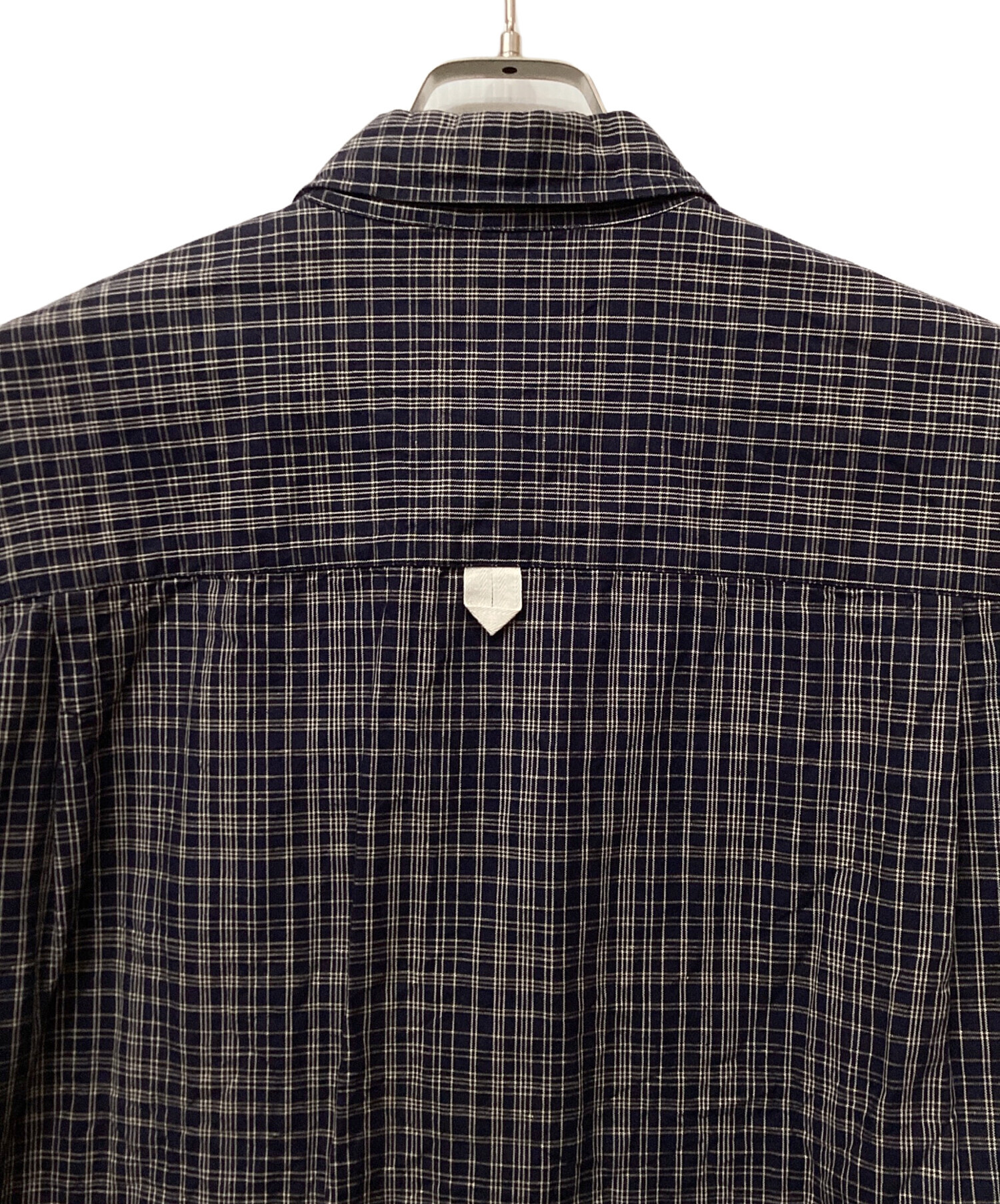 MHL. エムエイチエル ブラウス M 紺 【古着】【中古】【送料無料】 中古・古着通販】MHL (エムエイチエル) ORGANIC COTTON SHIRTING 半袖