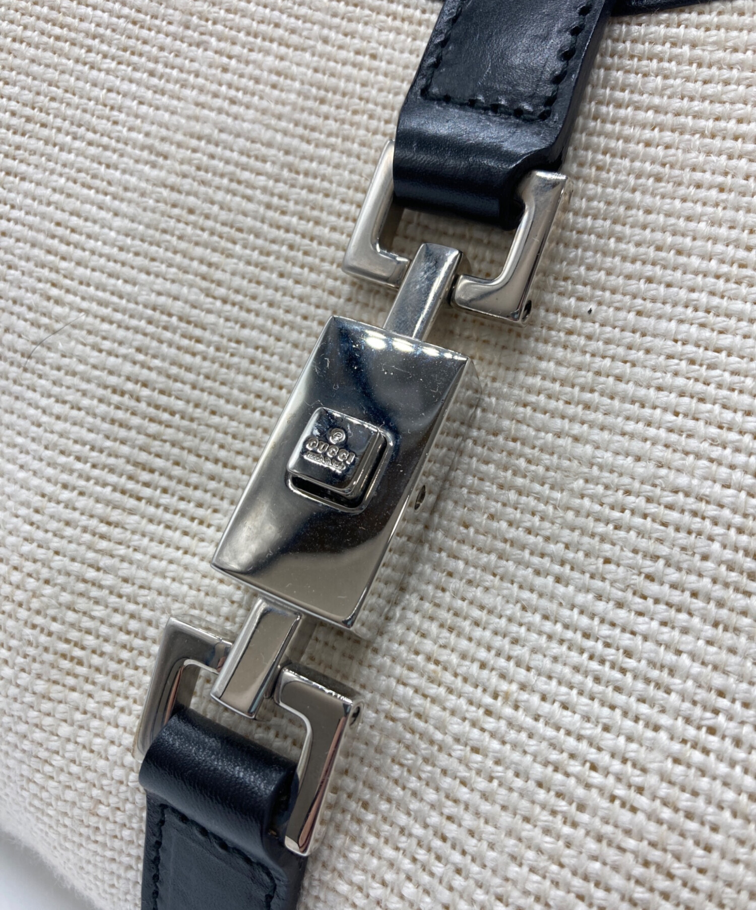 中古・古着通販】GUCCI (グッチ) ジャッキー ハンドバッグ アイボリー 