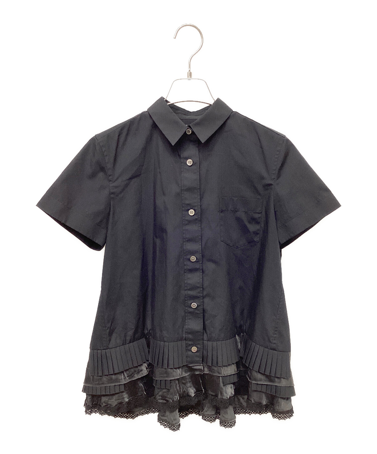 中古・古着通販】sacai (サカイ) 裾プリーツレースドレスシャツ 