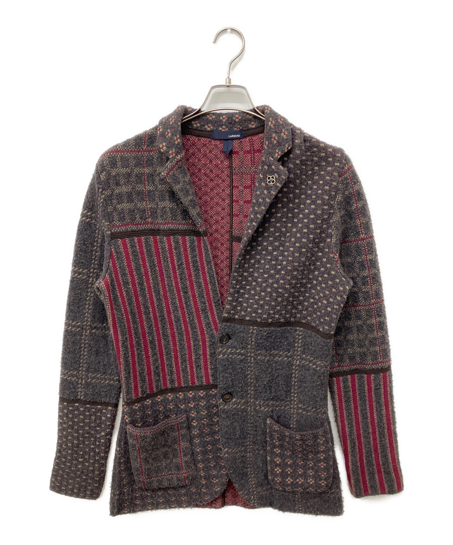 中古・古着通販】LARDINI (ラルディーニ) ニットテーラードジャケット