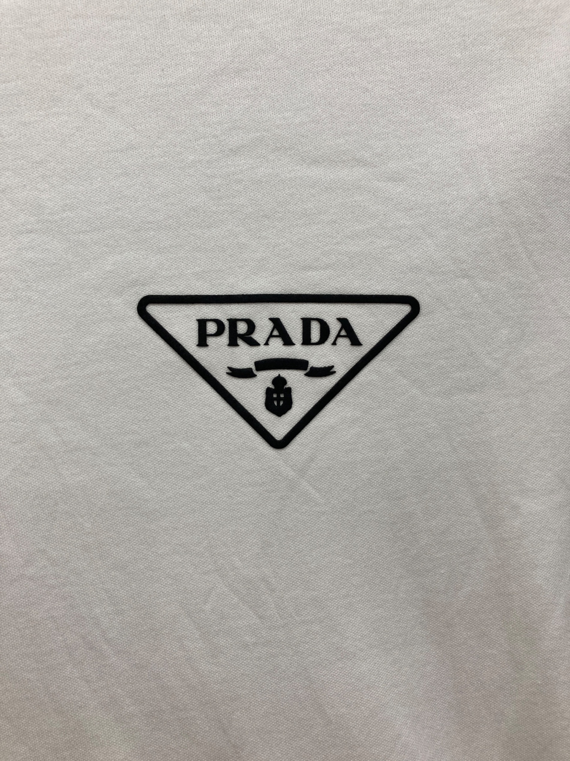 中古・古着通販】PRADA (プラダ) インターロック半袖Tシャツ ホワイト