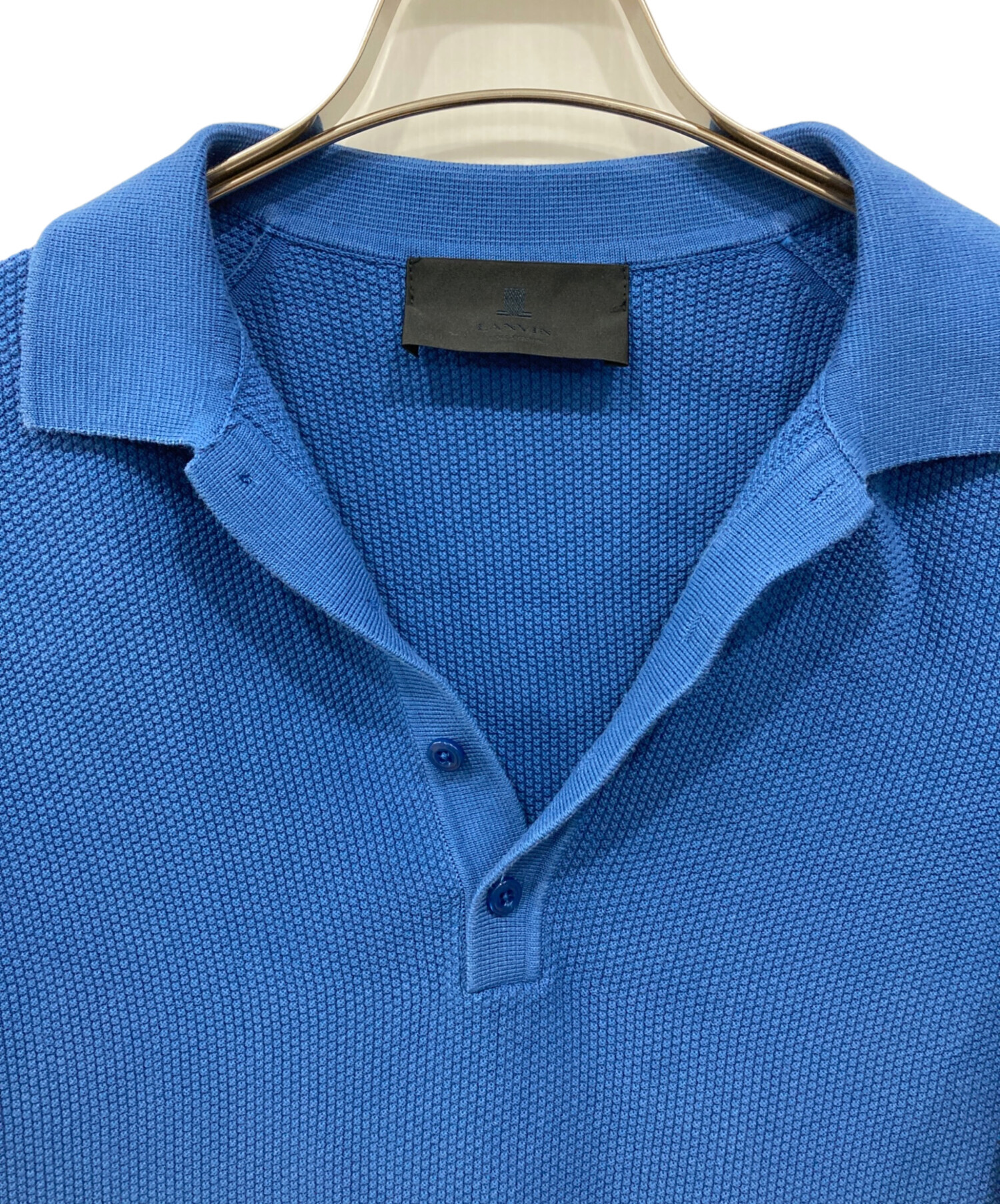 LANVIN メンズ ポロシャツ LANVIN en Bleu ポロシャツ 「LANVIN ESSENTIAL」COLBERT / ヘビーピケ