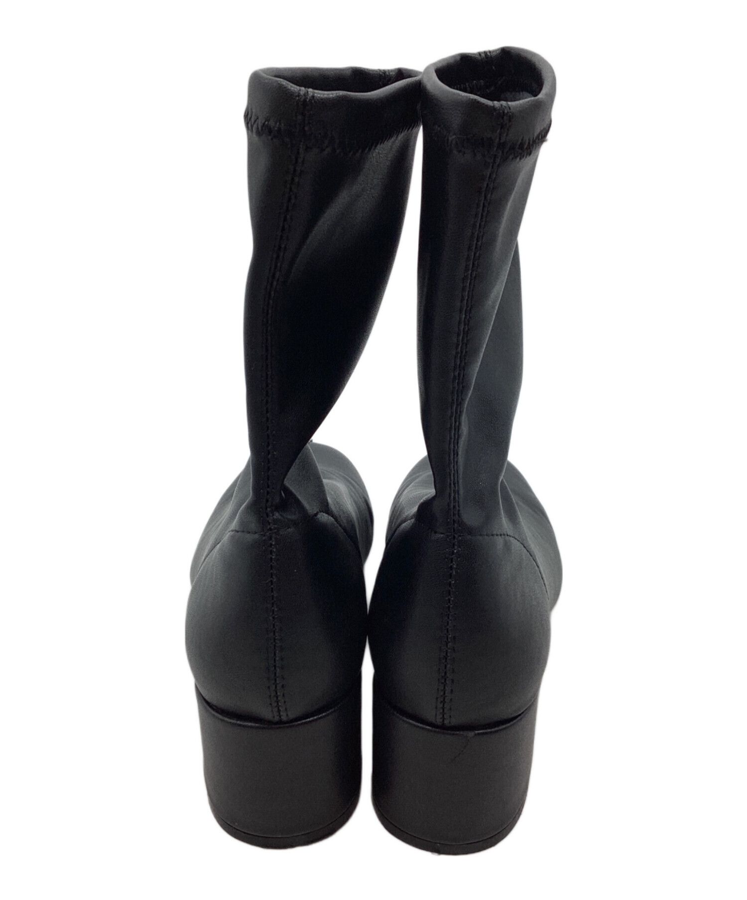 中古・古着通販】ZARA (ザラ) ソフトブロックヒールショートブーツ