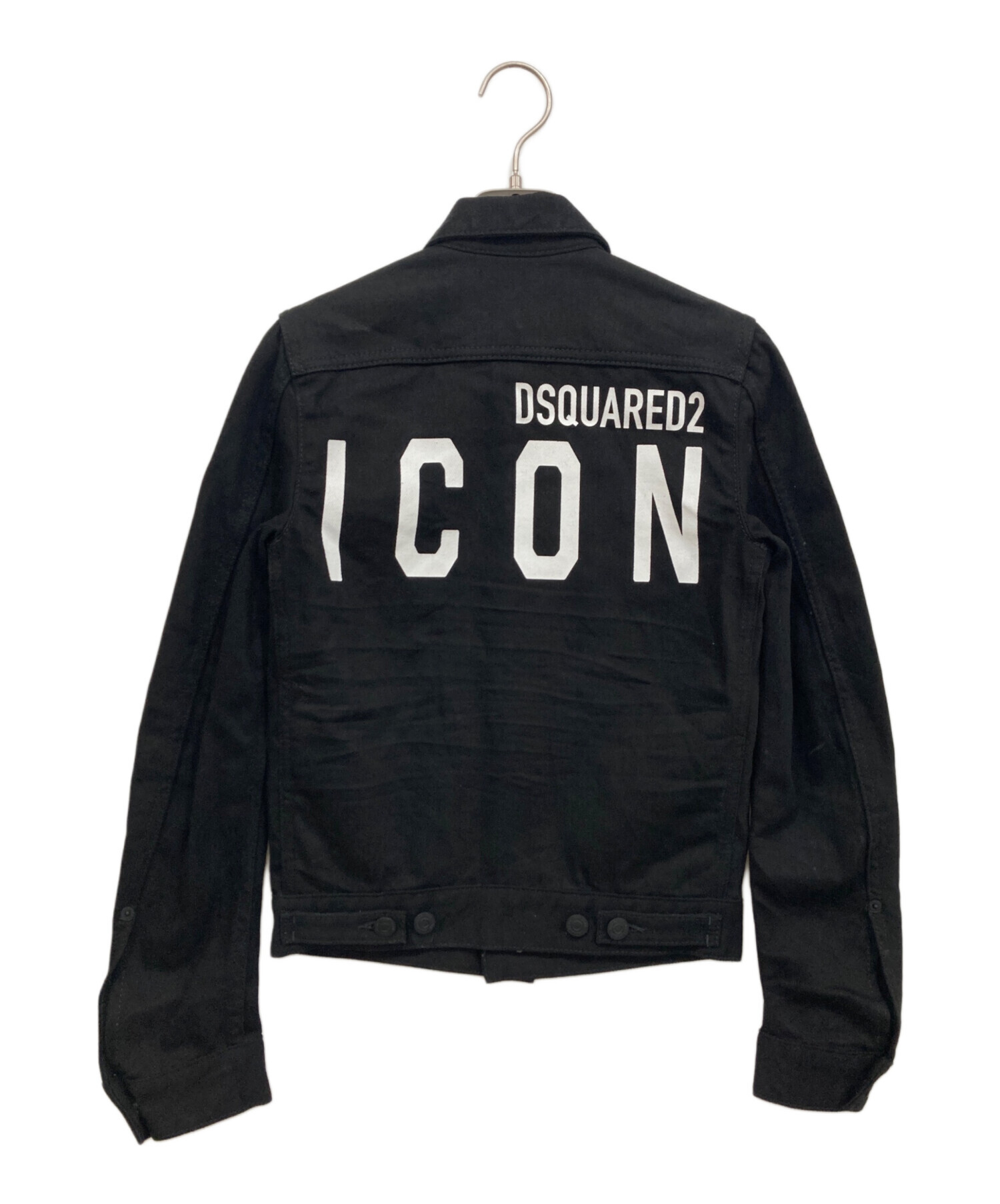 DSQUARED2 ICON ブラック デニムジャケット DSQUARED2 - 【ラスト1点-サイズ46】 ICON Black Milky Wash
