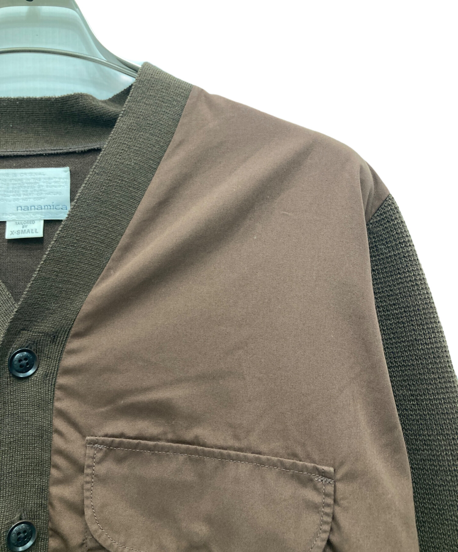 中古・古着通販】nanamica (ナナミカ) Hybrid Cardigan/ハイブリッド