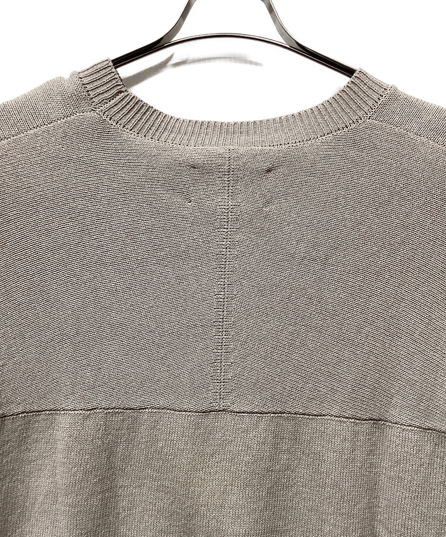 中古・古着通販】nanamica (ナナミカ) 7G Crew Neck Sweater ベージュ