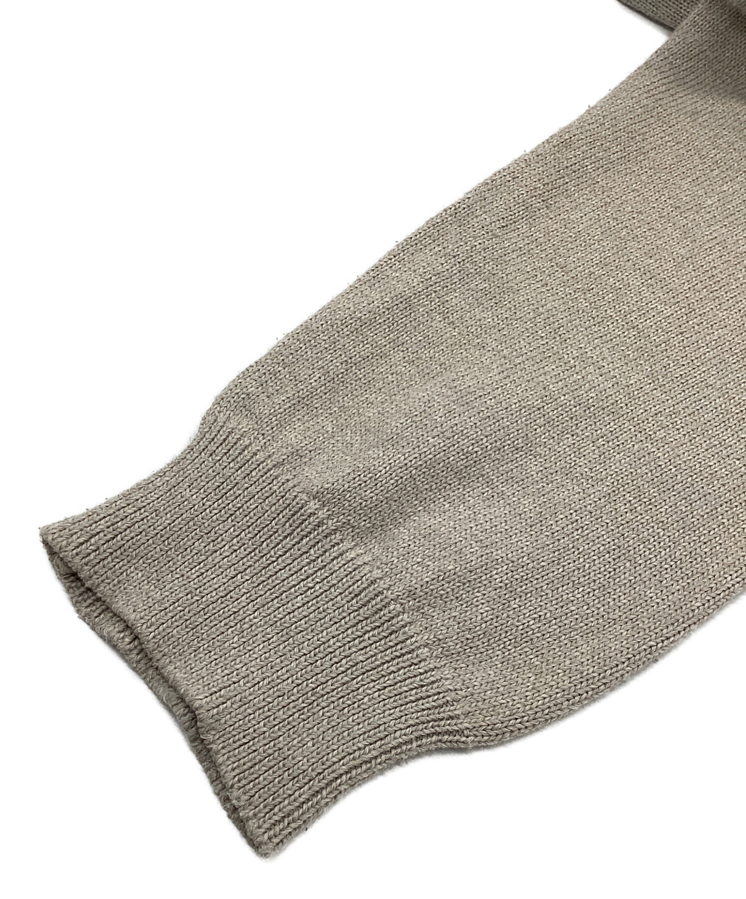 中古・古着通販】nanamica (ナナミカ) 7G Crew Neck Sweater ベージュ