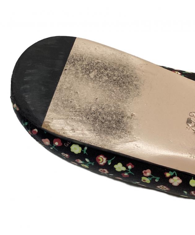中古・古着通販】GUCCI (グッチ) Liberty floral ballet flat ブラック