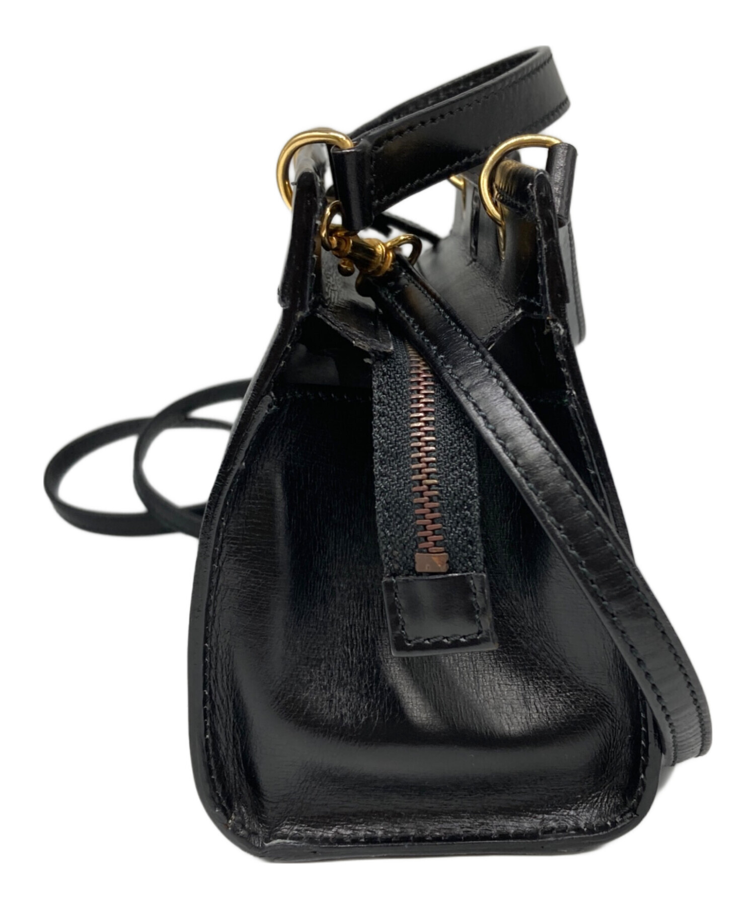中古・古着通販】CELINE (セリーヌ) 2WAYミニハンドバッグ ブラック 