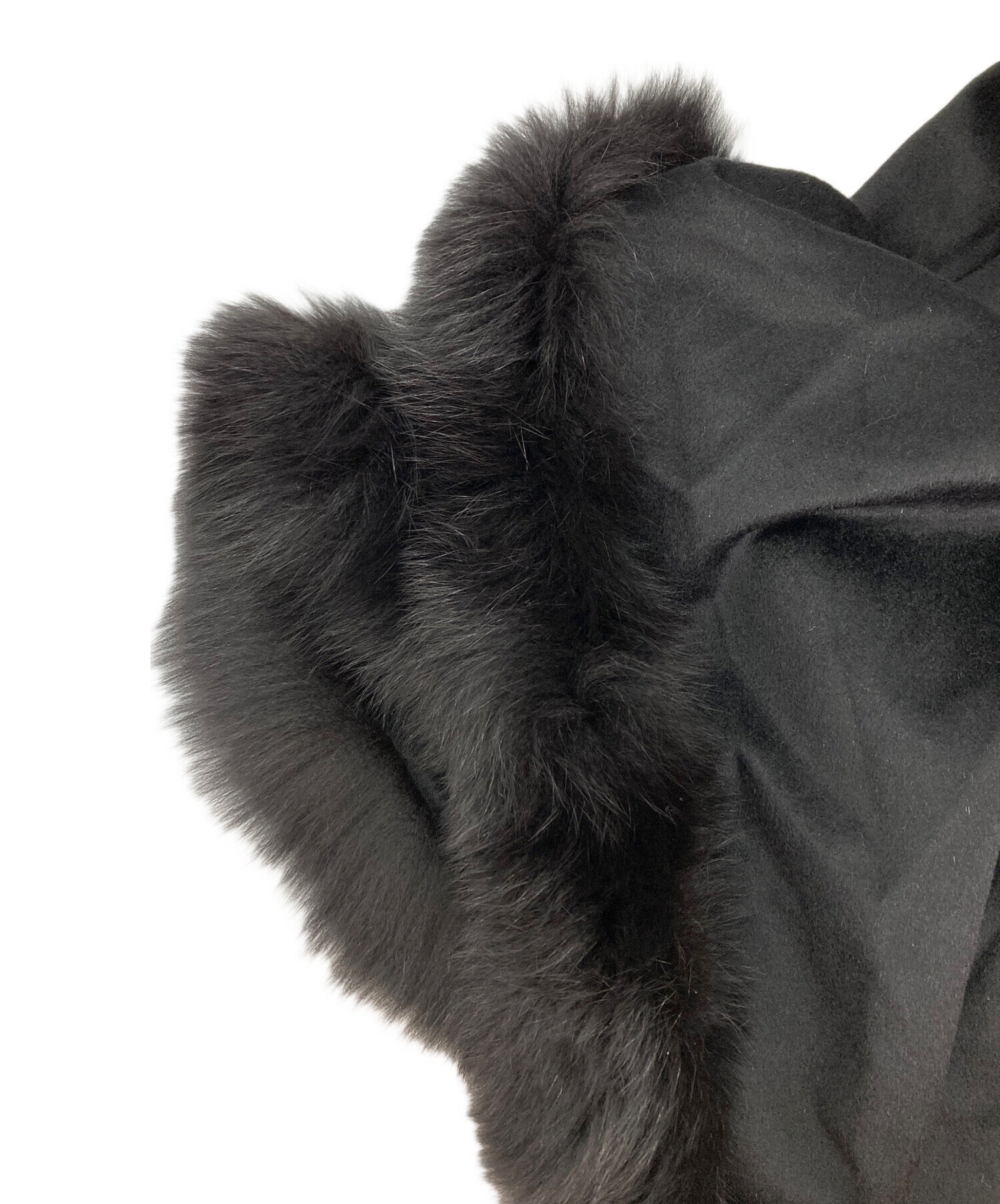 中古・古着通販】SAGA FURS (サガファーズ) ファートリミングポンチョ