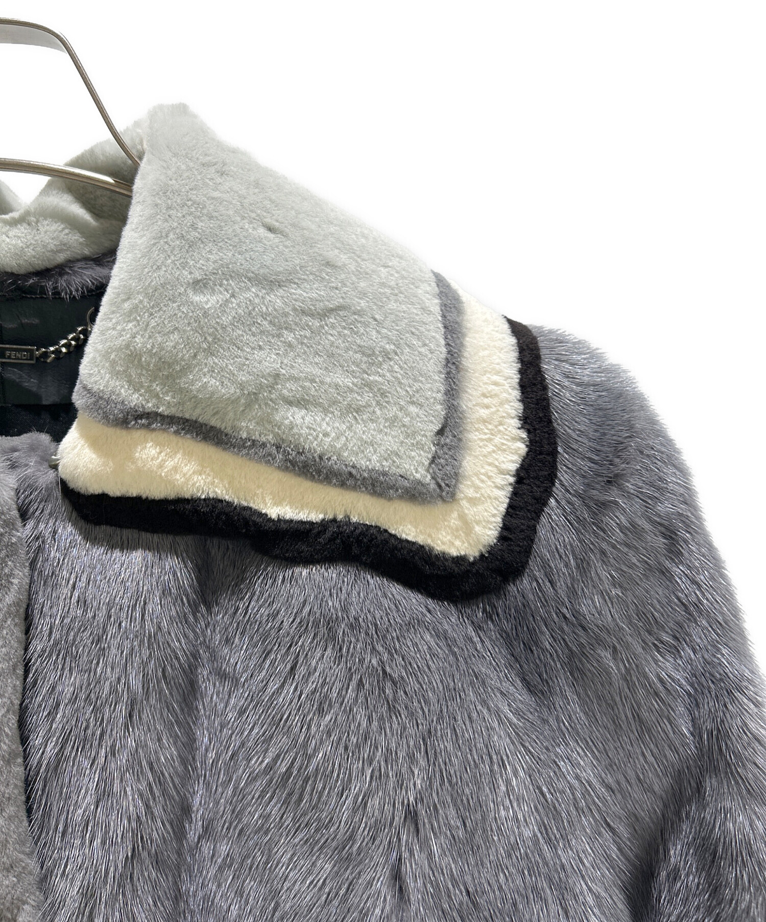 中古・古着通販】FENDI (フェンディ) ミンクファージャケット グレー 