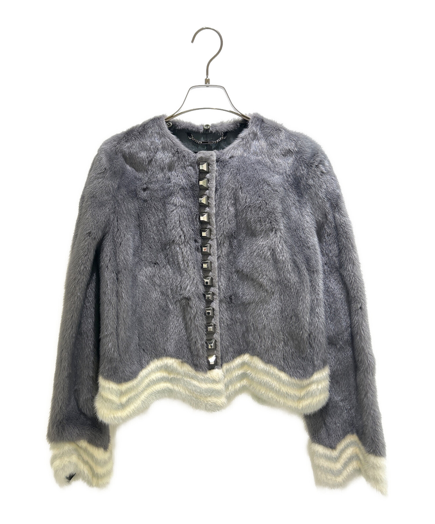 中古・古着通販】FENDI (フェンディ) ミンクファージャケット グレー 