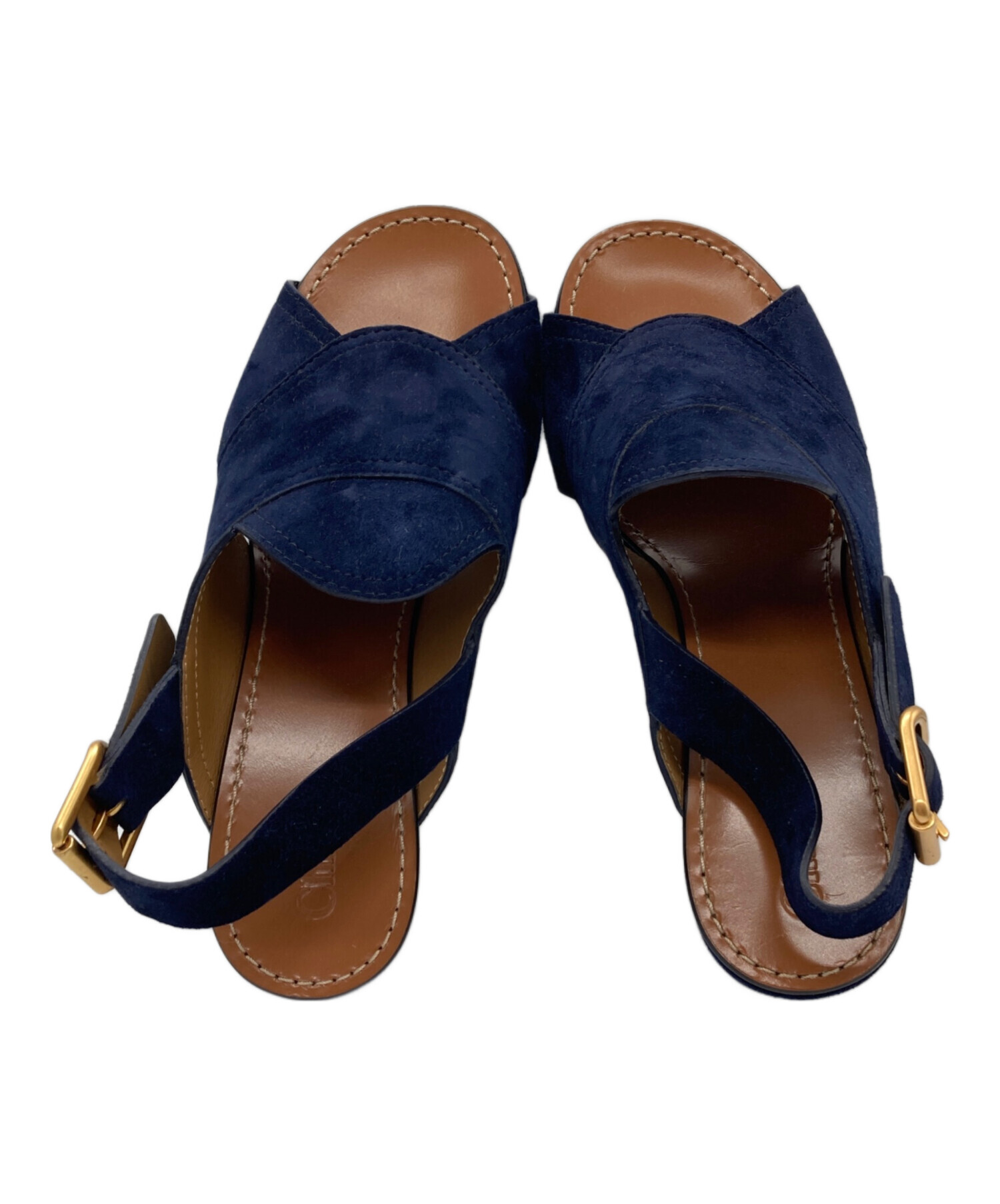 中古・古着通販】Chloe (クロエ) サンダル ネイビー サイズ:37