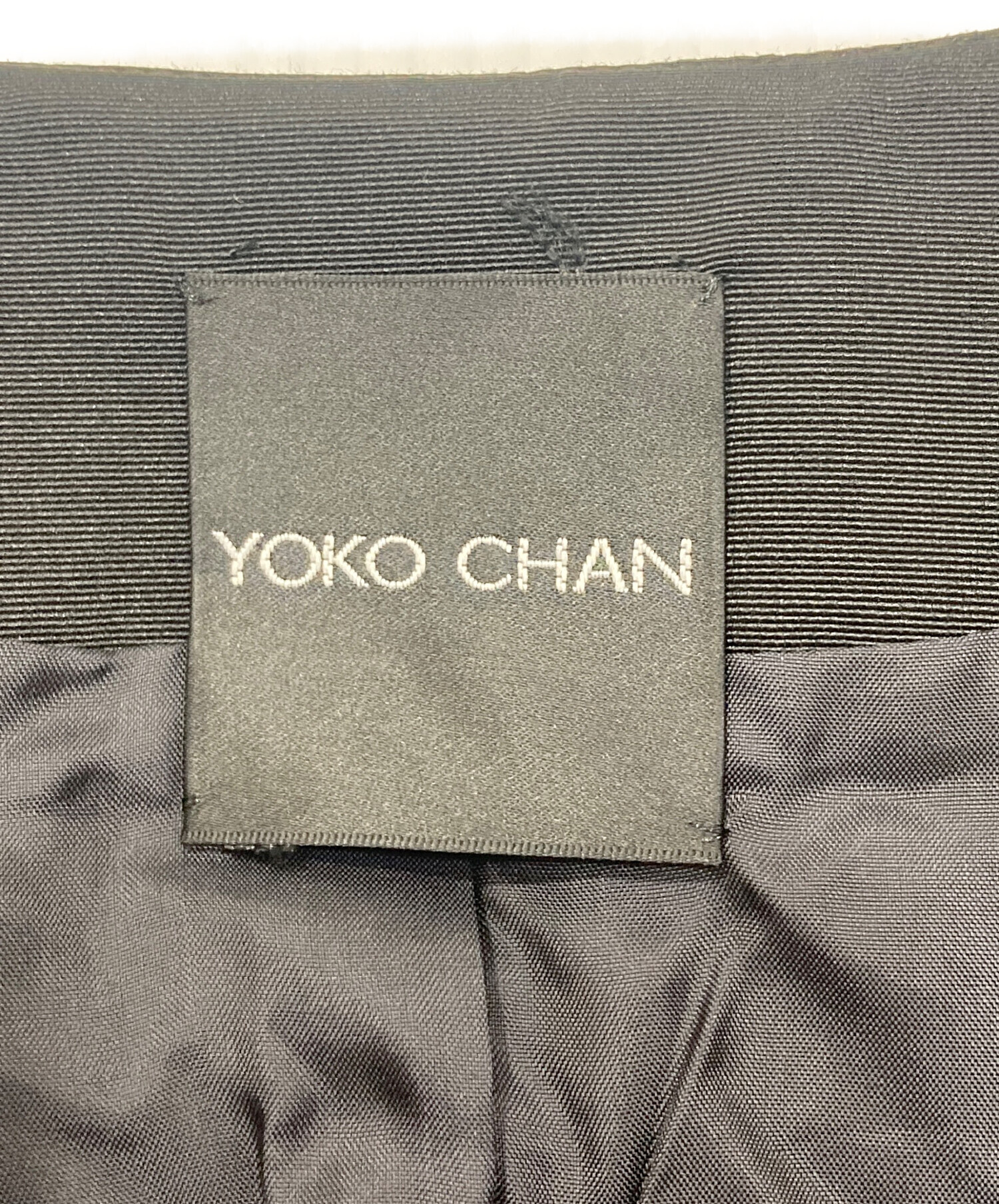 中古・古着通販】YOKO CHAN (ヨーコチャン) フリルコート ブラック