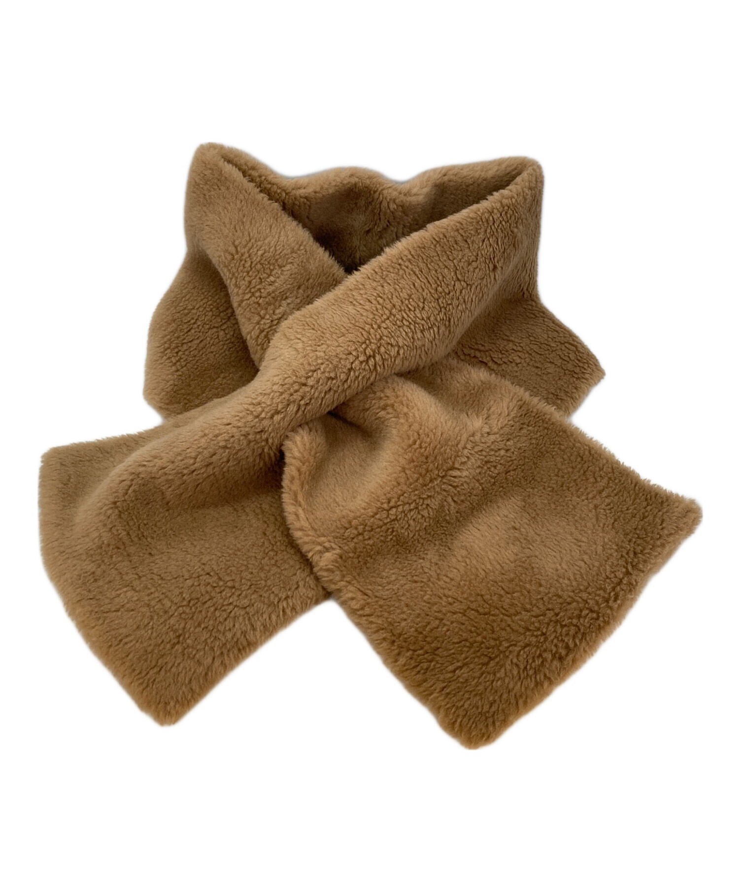 中古・古着通販】U-Big (ユービッグ) アルパカストール ブラウン