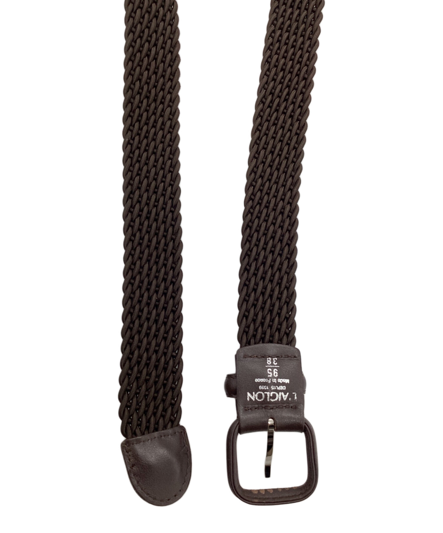 【極美品】レグロン　エラスティックベルト　ブラック　サイズ：90 UNITED ARROWS（ユナイテッドアローズ） ベルト 「L'AIGLON」 エラ