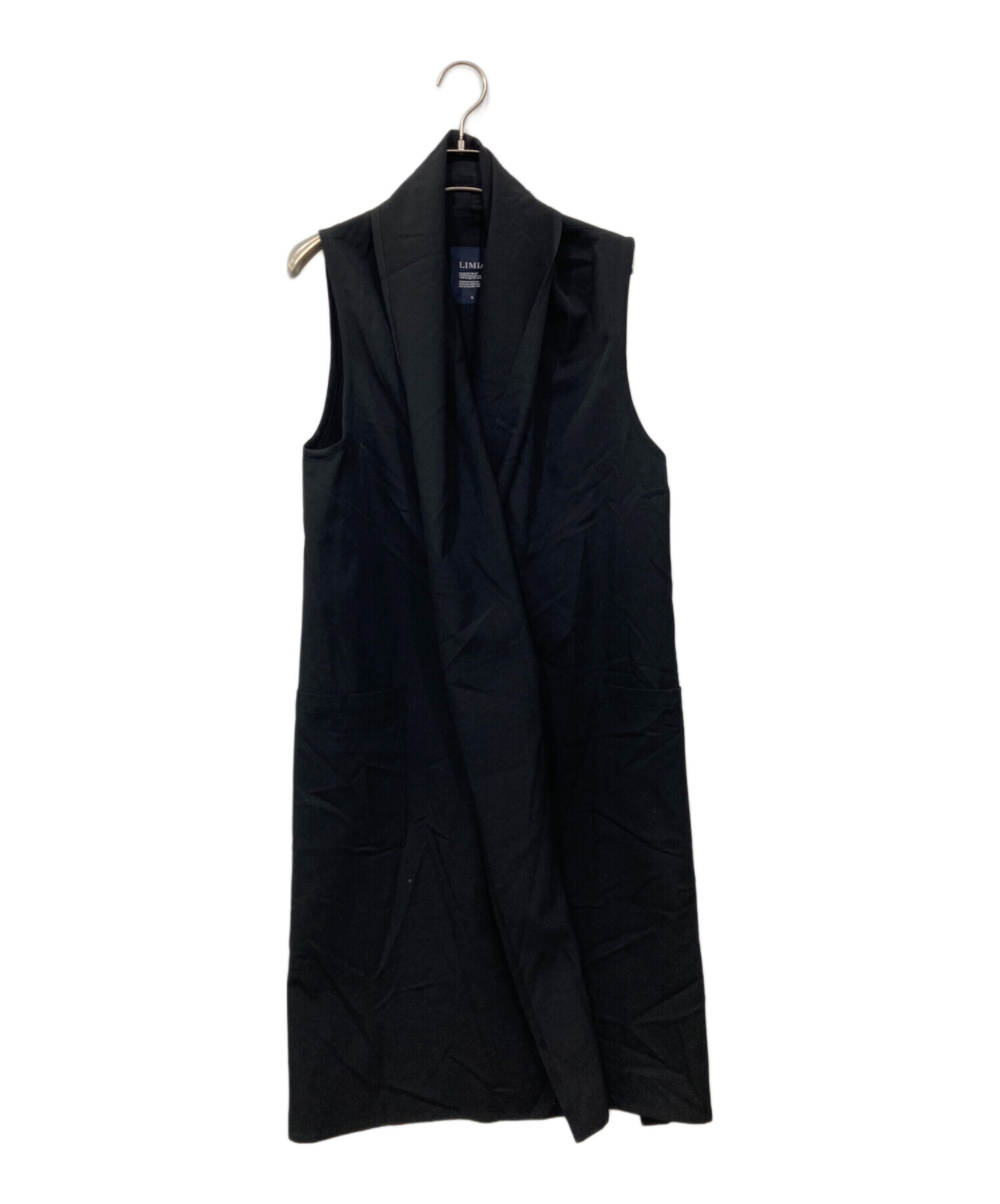 中古・古着通販】LIMI feu (リミフゥ) ロングジレ ブラック サイズ:S